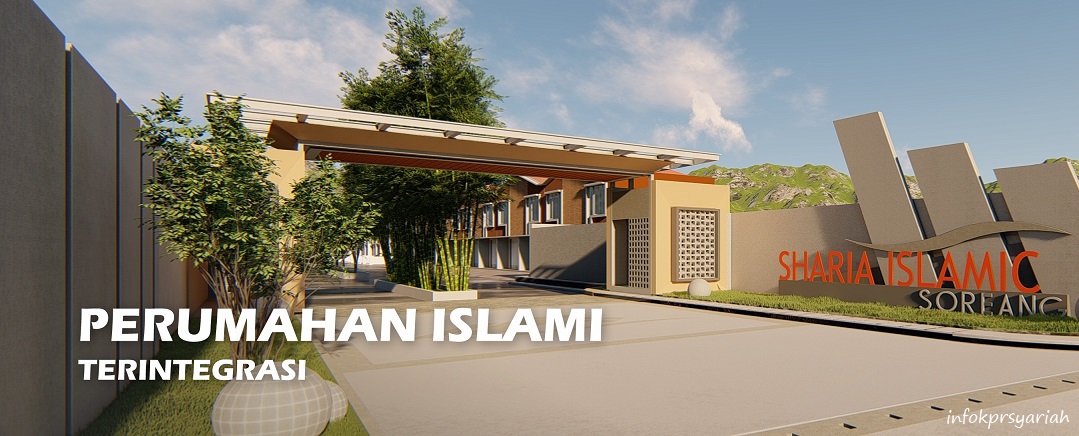 Desain Gate Perumahan di Bandung Sharia Islamic Soreang